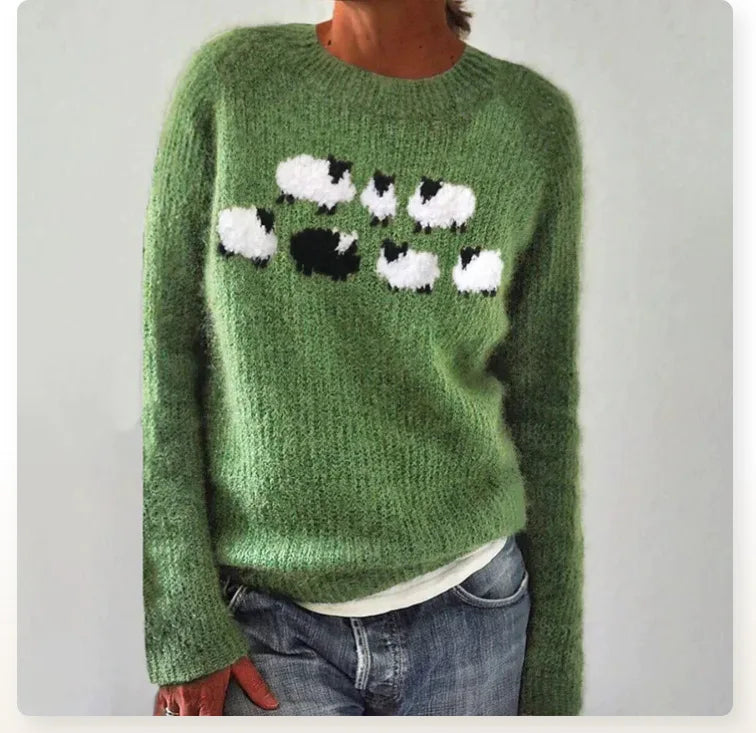 Pierina - Pull rétro d'automne
