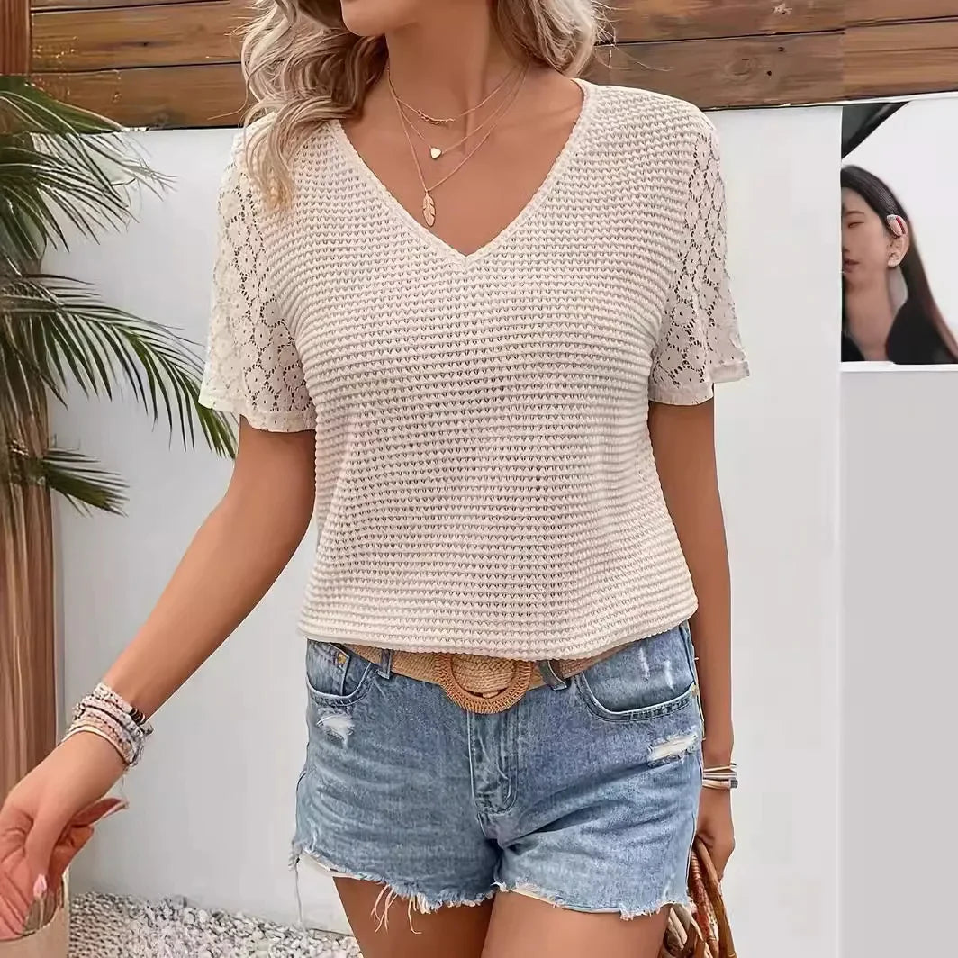 Lucy | Élégant T-Shirt Été Décontracté pour Femmes