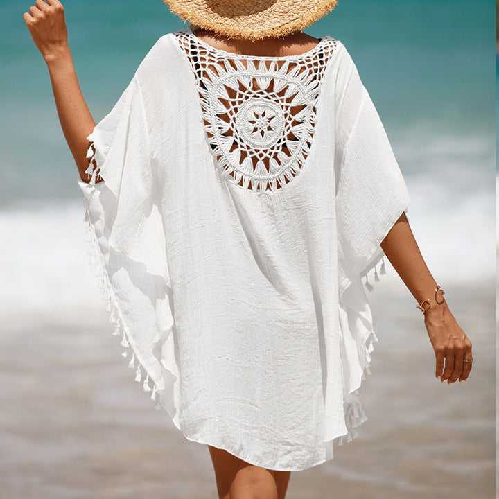 Couverture de Maillot de Bain au Crochet – Tunique de Plage Boho Chic