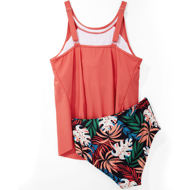 Tankini Flowy Elegance – Maillot de Bain avec Haut Long et Culotte Confortable