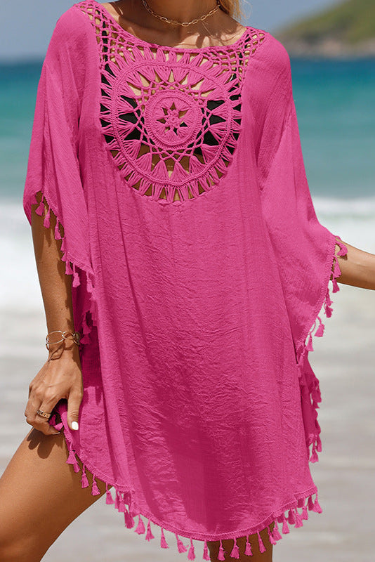 Couverture de Maillot de Bain au Crochet – Tunique de Plage Boho Chic