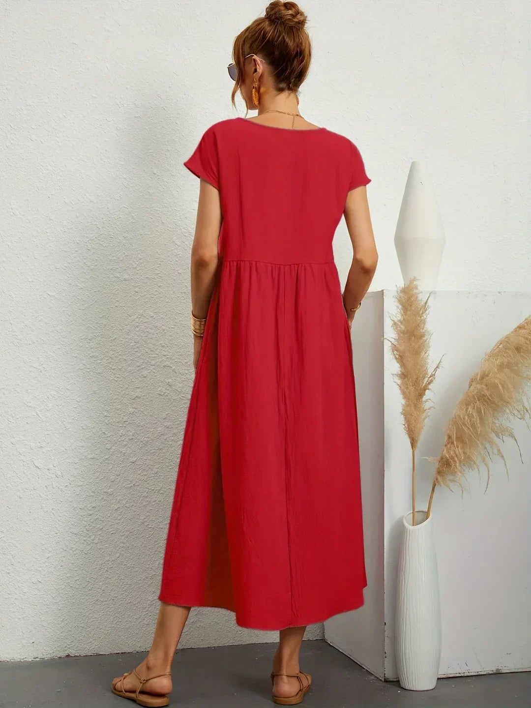 Lucas— Robe midi fluide élégance intemporelle