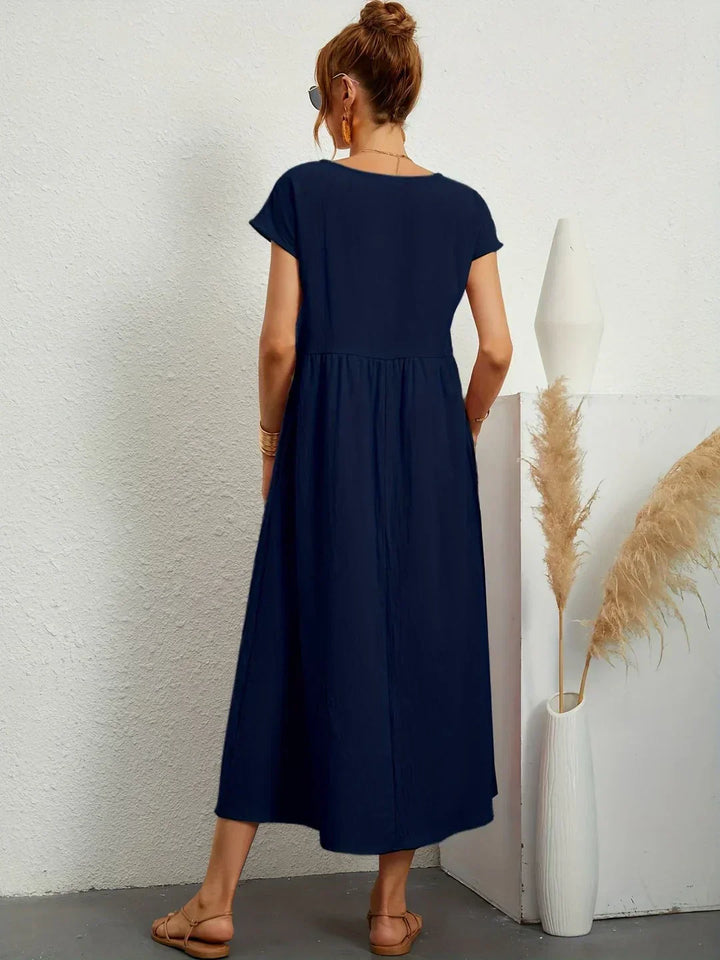 Lucas— Robe midi fluide élégance intemporelle