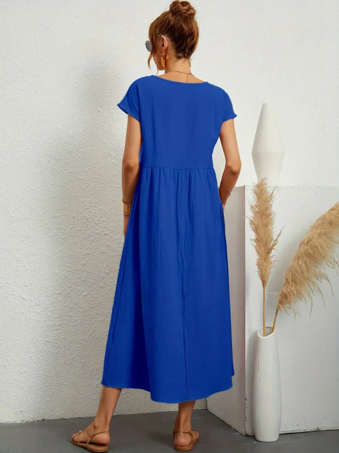 Lucas— Robe midi fluide élégance intemporelle