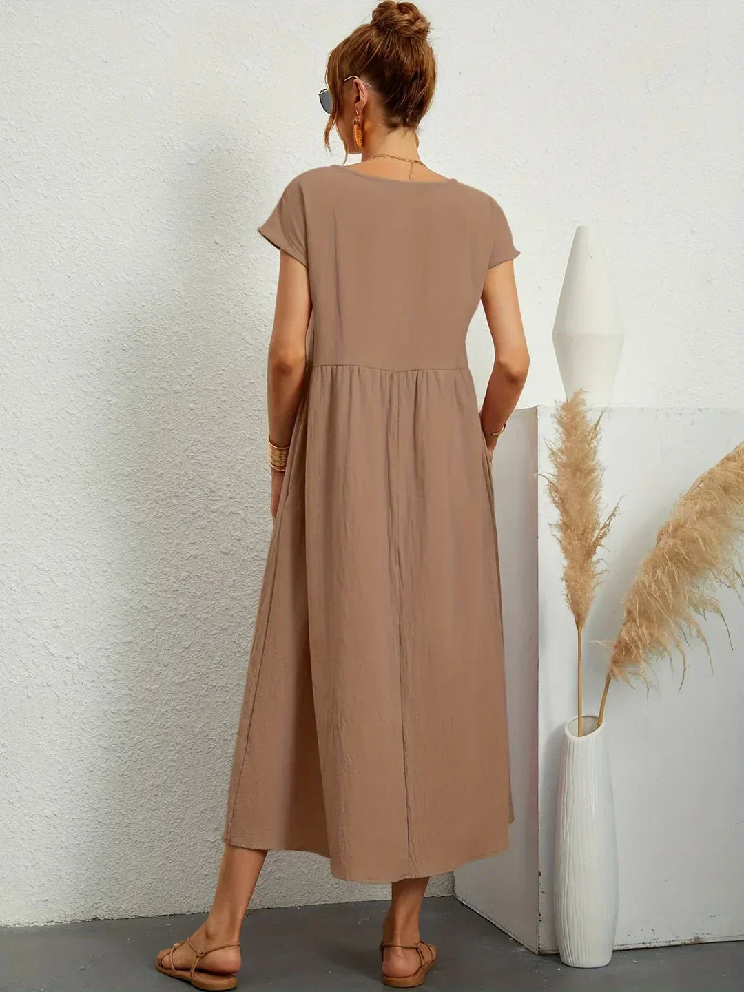 Lucas— Robe midi fluide élégance intemporelle