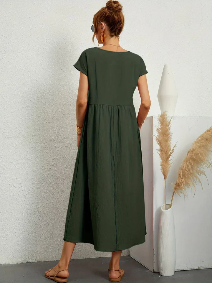 Lucas— Robe midi fluide élégance intemporelle