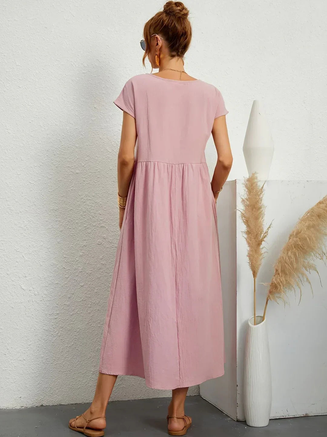 Lucas— Robe midi fluide élégance intemporelle