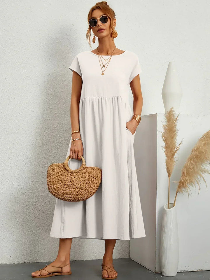 Lucas— Robe midi fluide élégance intemporelle