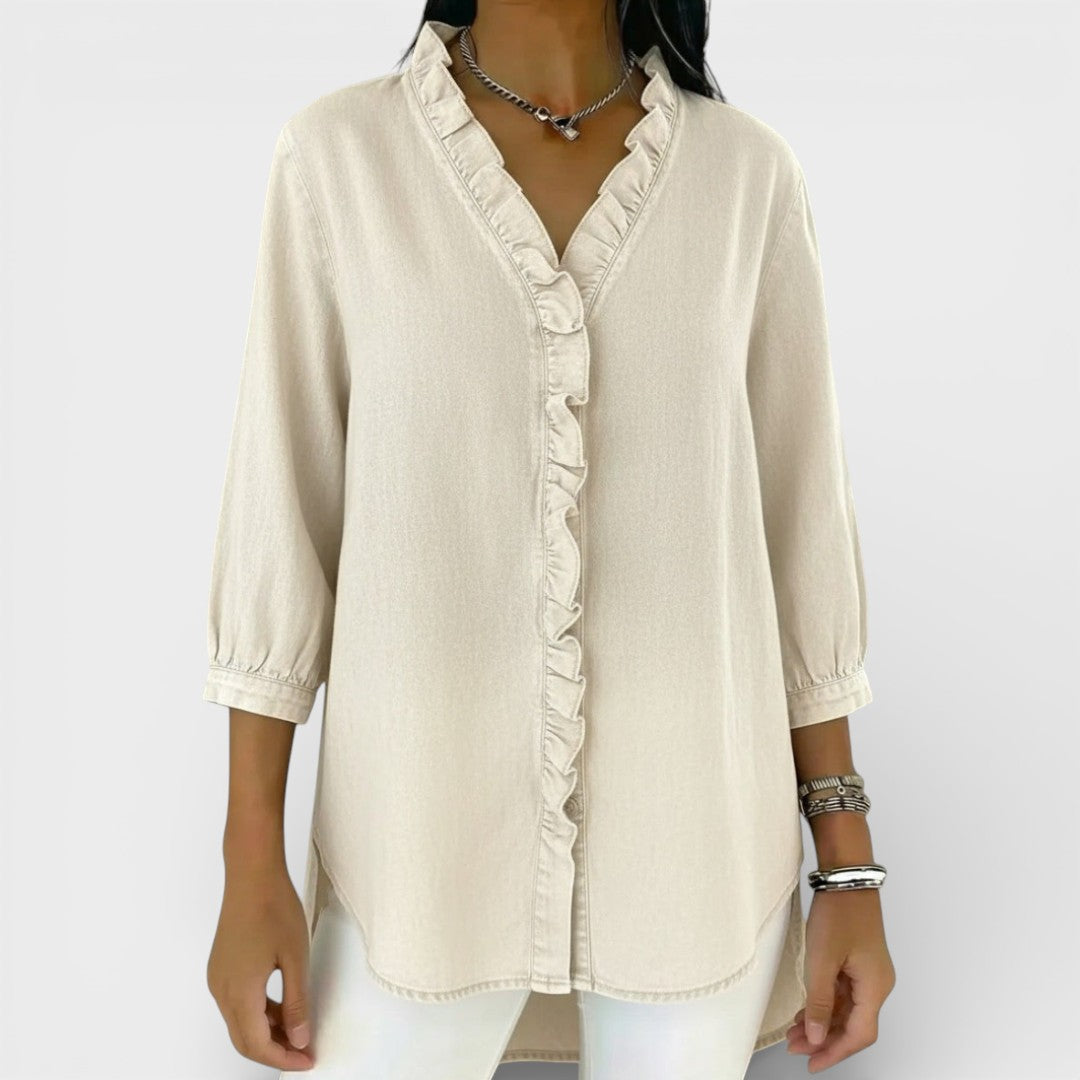 Heather | Blouse Élégante à Volants