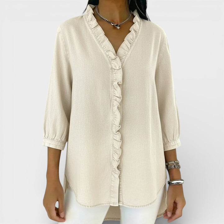 Heather | Blouse Élégante à Volants
