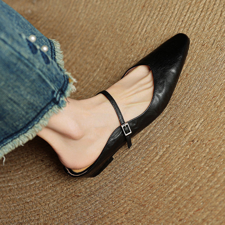 Orella – mules en cuir authentique