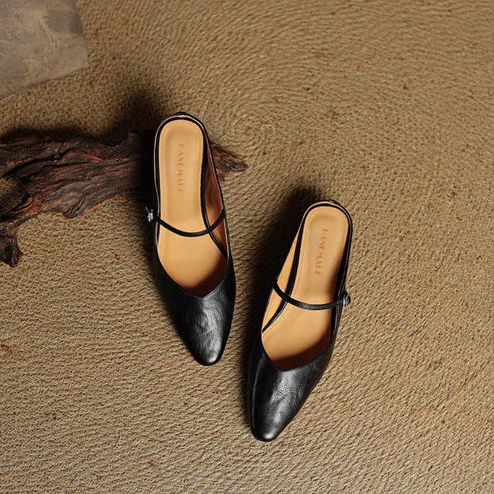 Orella – mules en cuir authentique