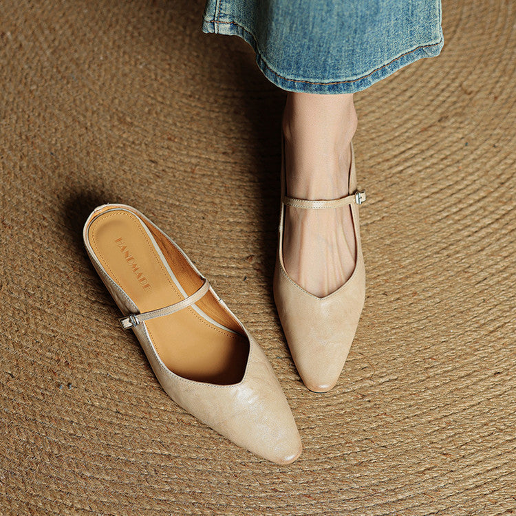 Orella – mules en cuir authentique