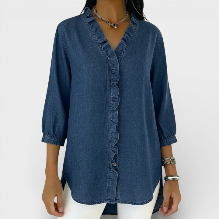 Heather | Blouse Élégante à Volants