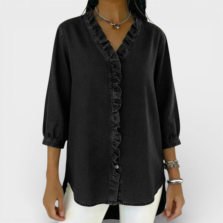 Heather | Blouse Élégante à Volants