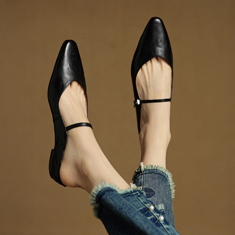 Orella – mules en cuir authentique
