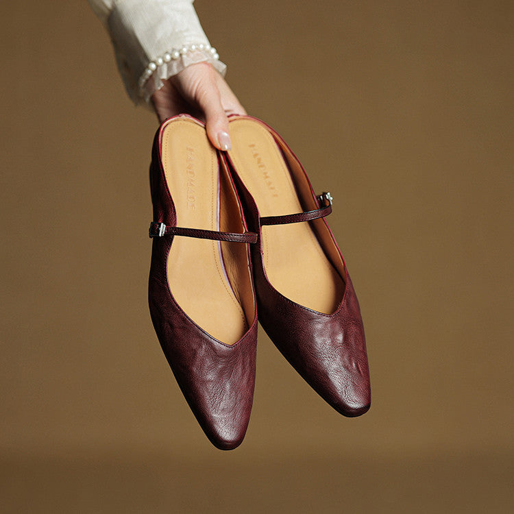 Orella – mules en cuir authentique