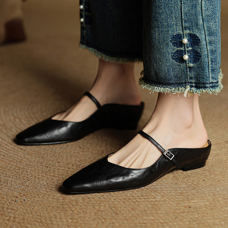 Orella – mules en cuir authentique