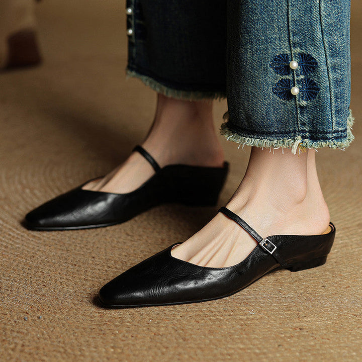 Orella – mules en cuir authentique