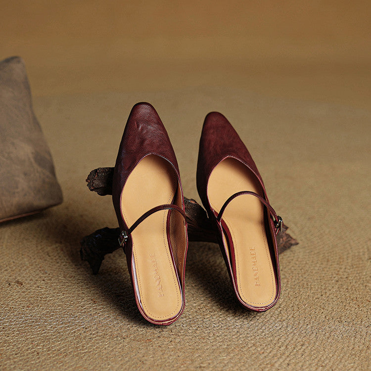 Orella – mules en cuir authentique
