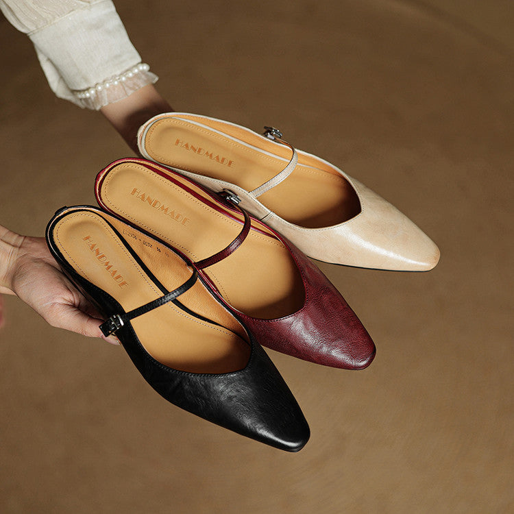 Orella – mules en cuir authentique