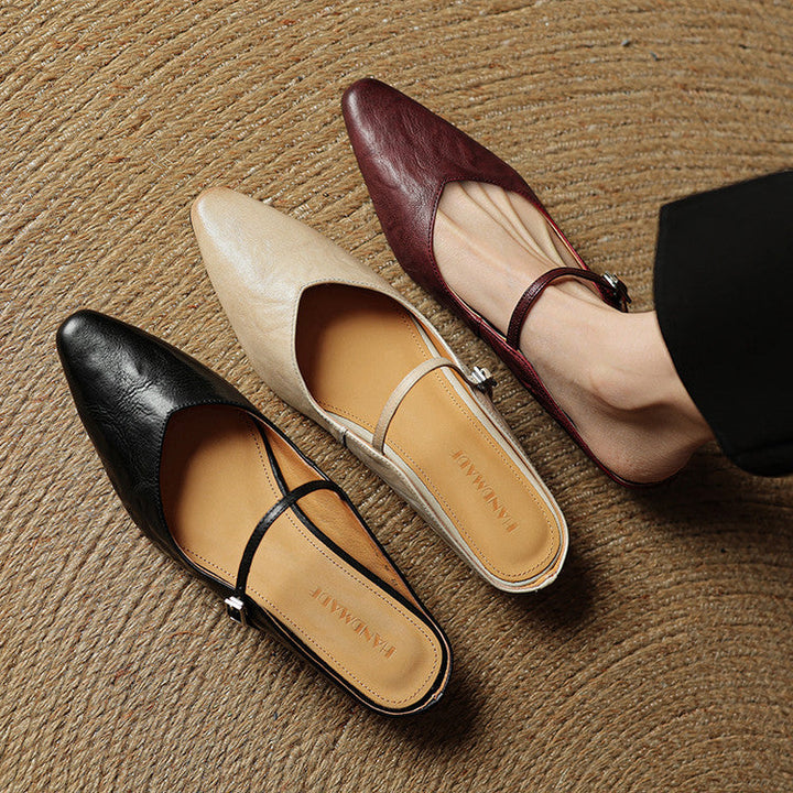 Orella – mules en cuir authentique