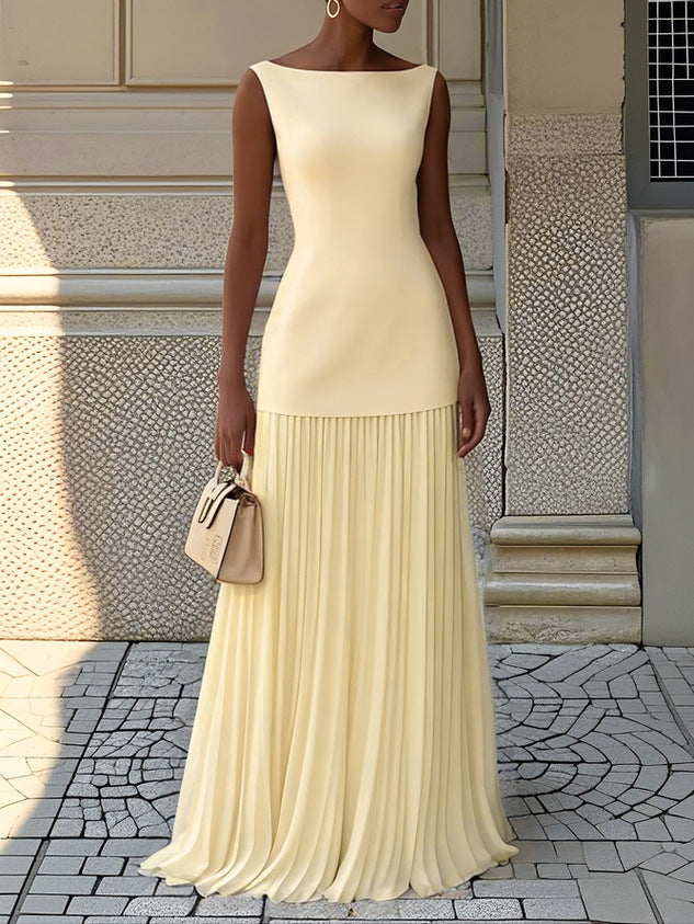 Serena™ | Robe Maxi Plissée