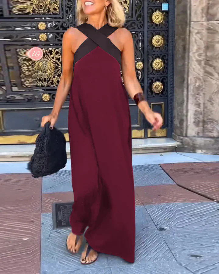 DELPHINE | ROBE AVEC COUPE CROISÉE
