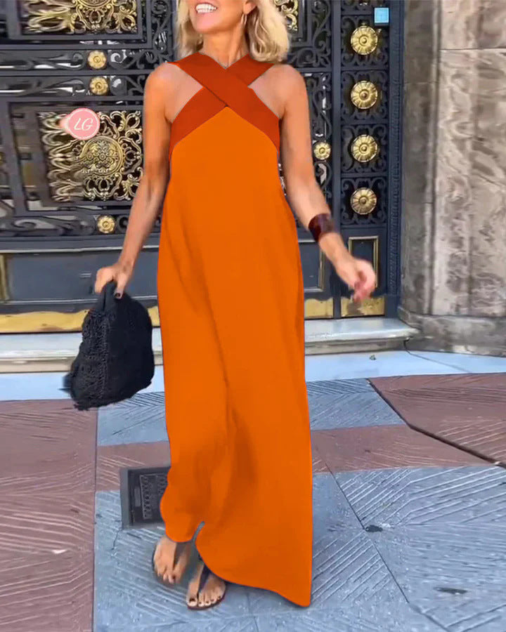 Delphine | Robe avec Découpe Croisée