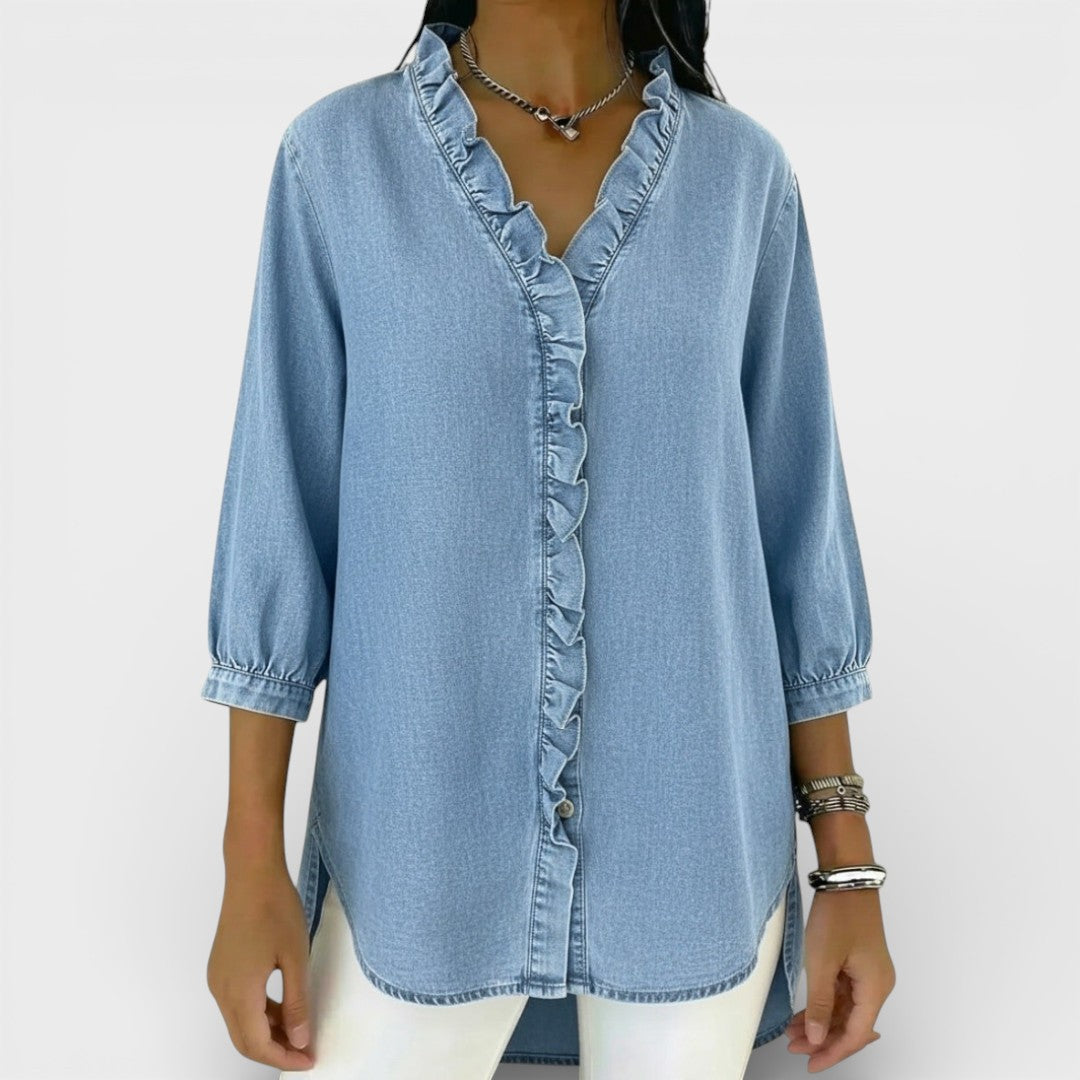 Heather | Blouse Élégante à Volants