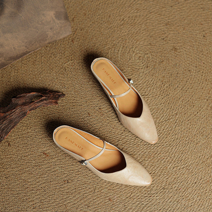 Orella – mules en cuir authentique