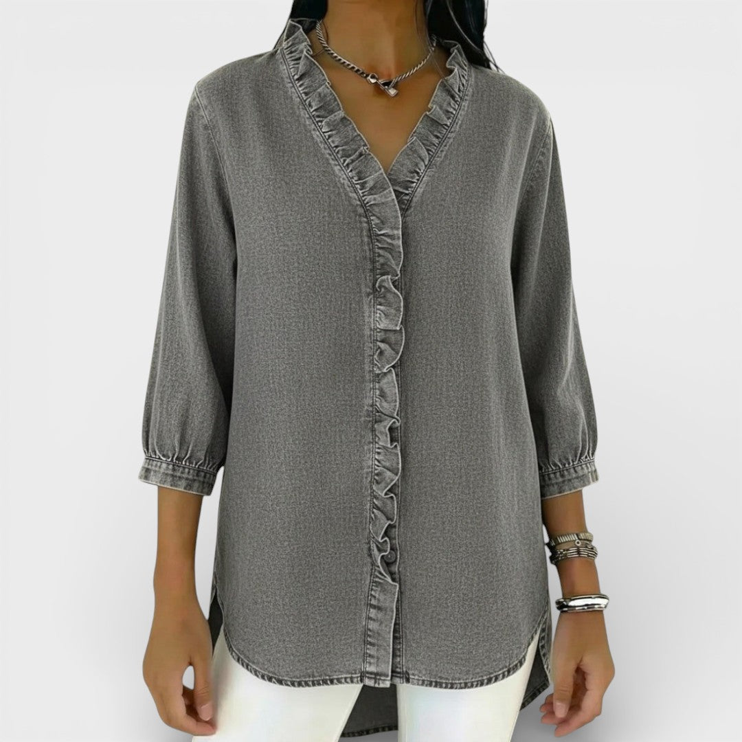 Heather | Blouse Élégante à Volants