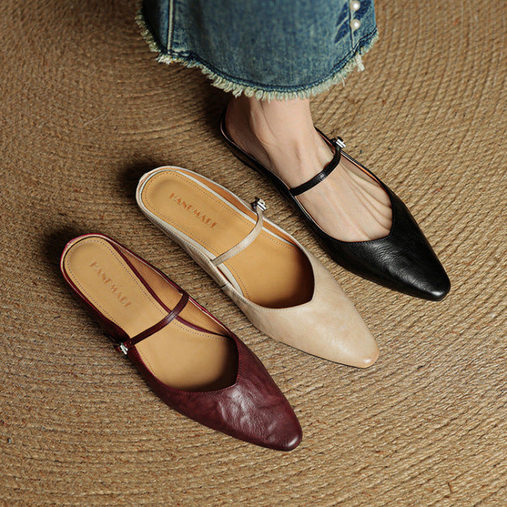 Orella – mules en cuir authentique