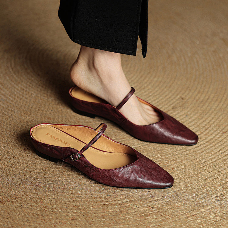 Orella – mules en cuir authentique