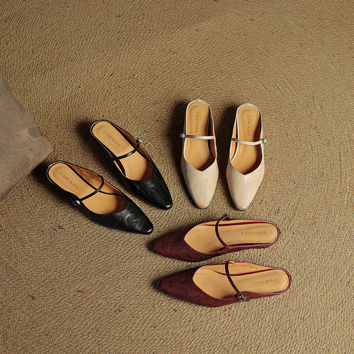 Orella – mules en cuir authentique