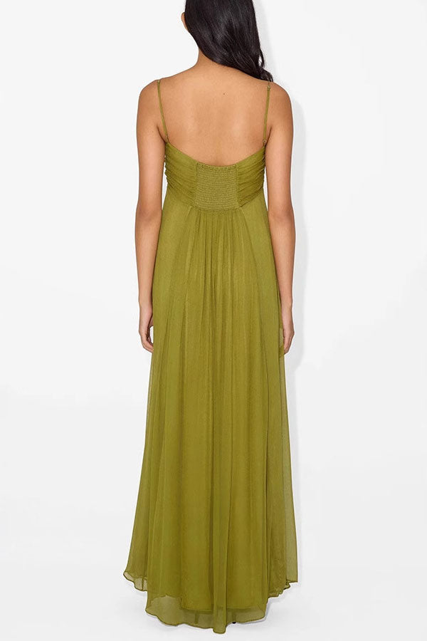 Taylor | Robe d'invité verte élégante
