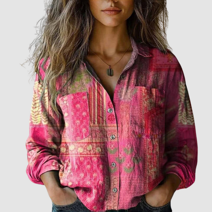 Morena | Blouse Imprimée Vintage