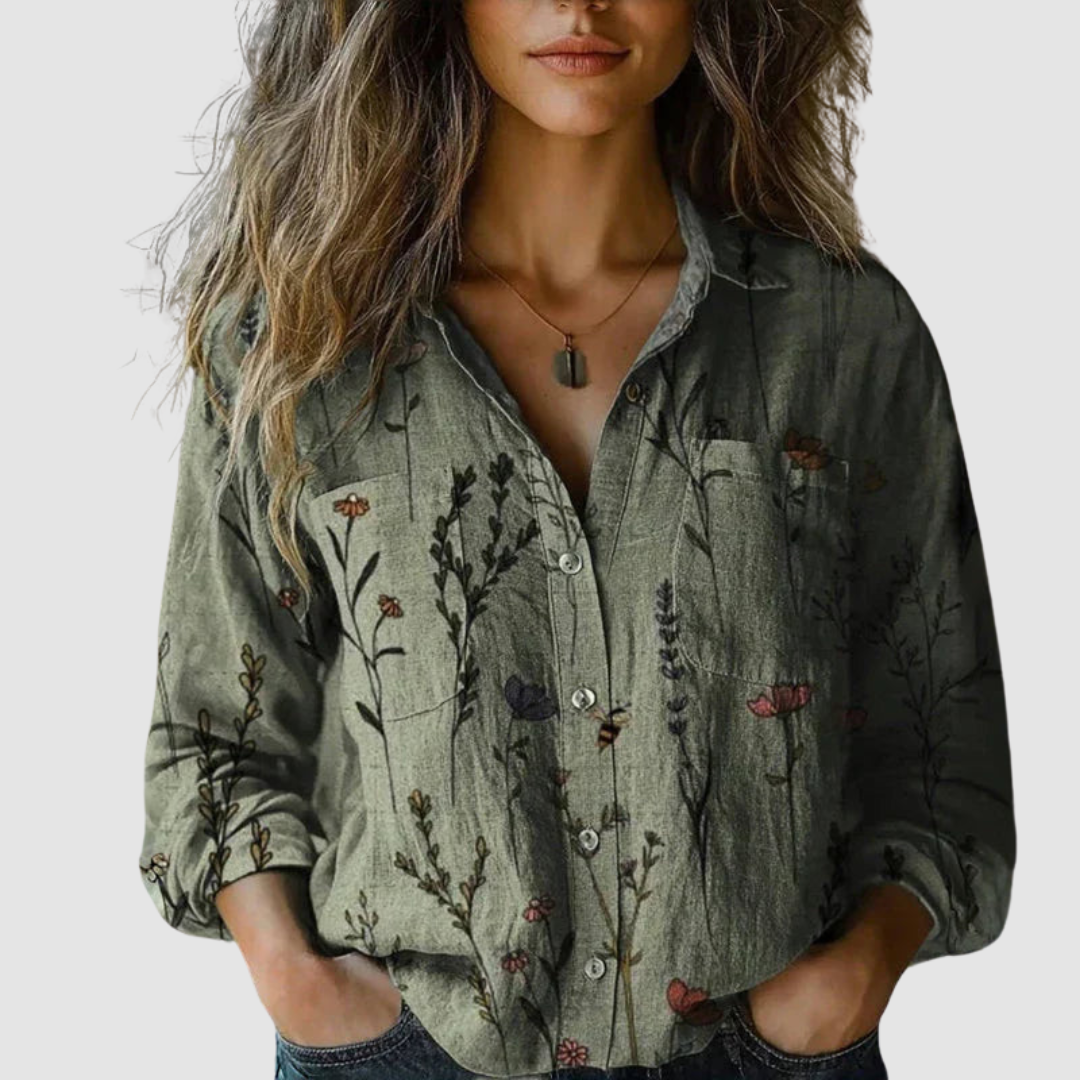 Morena | Blouse Imprimée Vintage