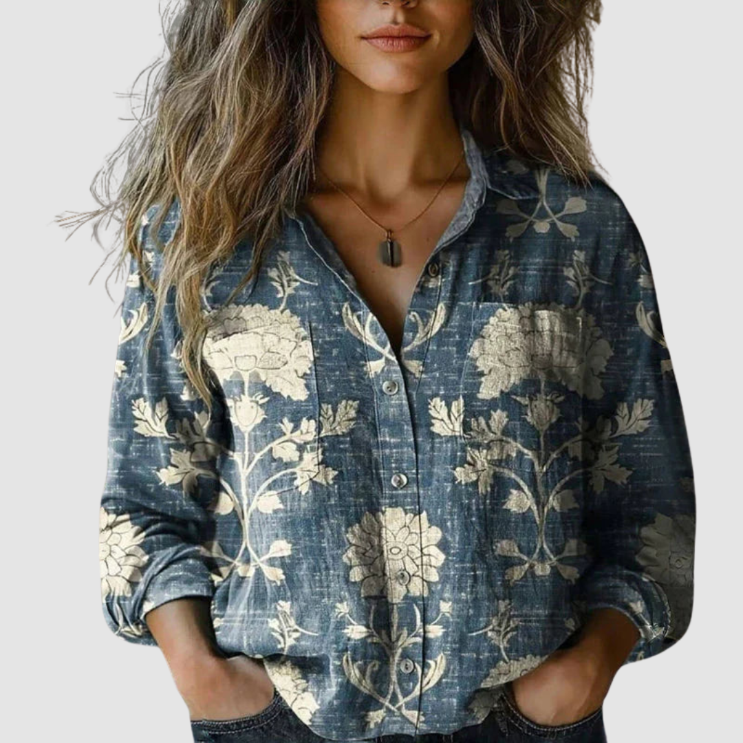 Morena | Blouse Imprimée Vintage