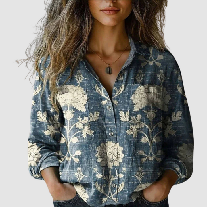 Morena | Blouse Imprimée Vintage