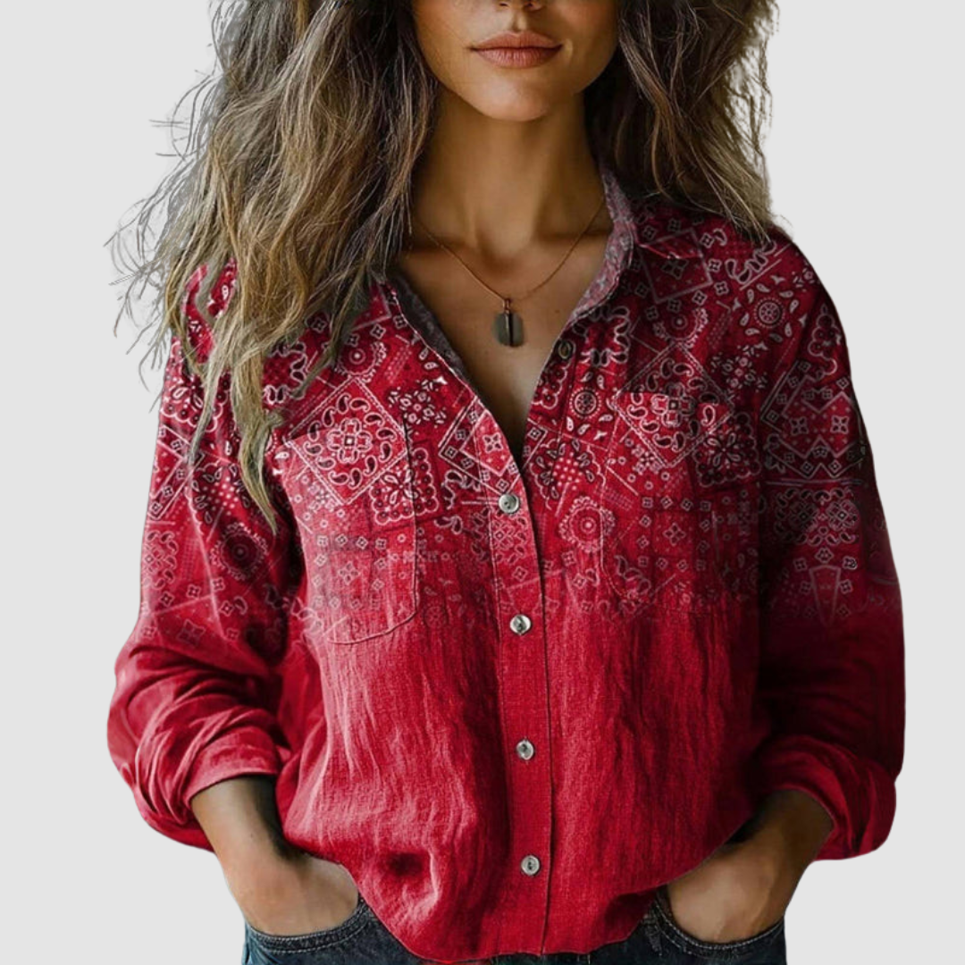 Morena | Blouse Imprimée Vintage