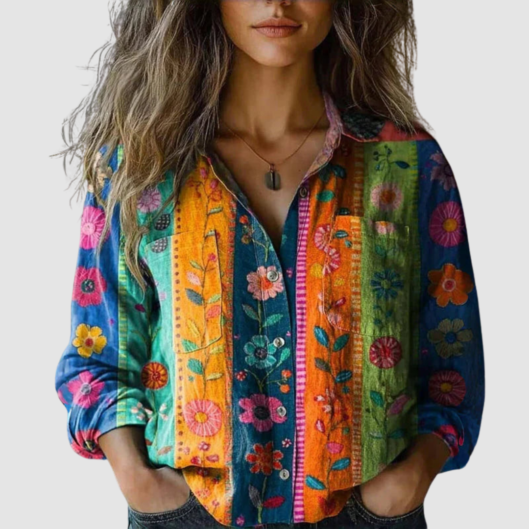 Morena | Blouse Imprimée Vintage