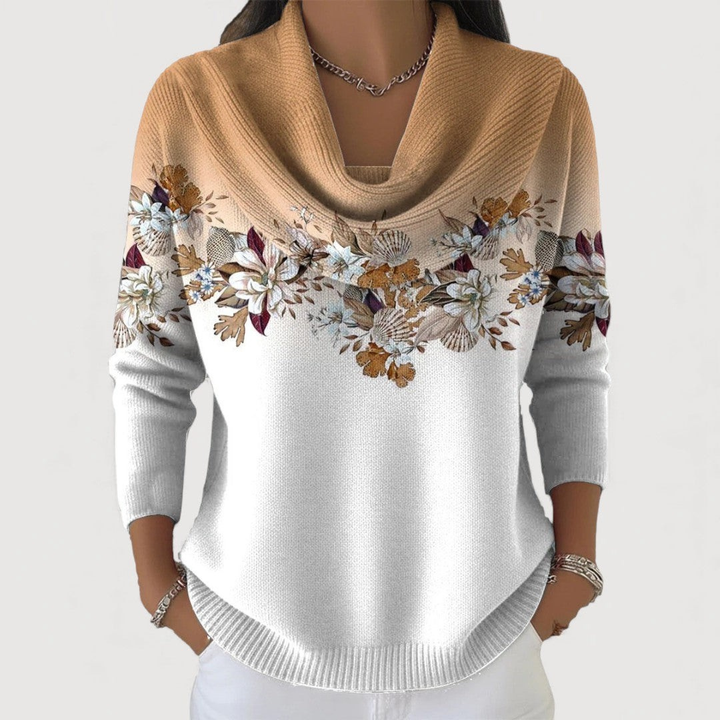 Lucas & Léa Paris| Pull floral à col souple