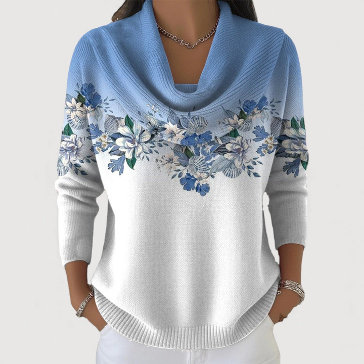 Lucas & Léa Paris| Pull floral à col souple