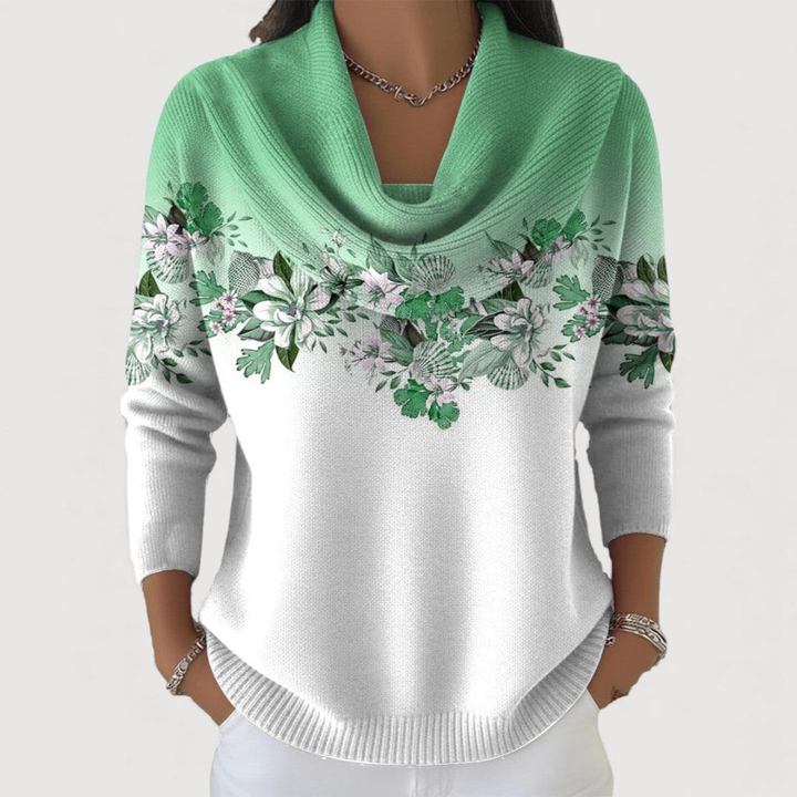 Lucas & Léa Paris| Pull floral à col souple
