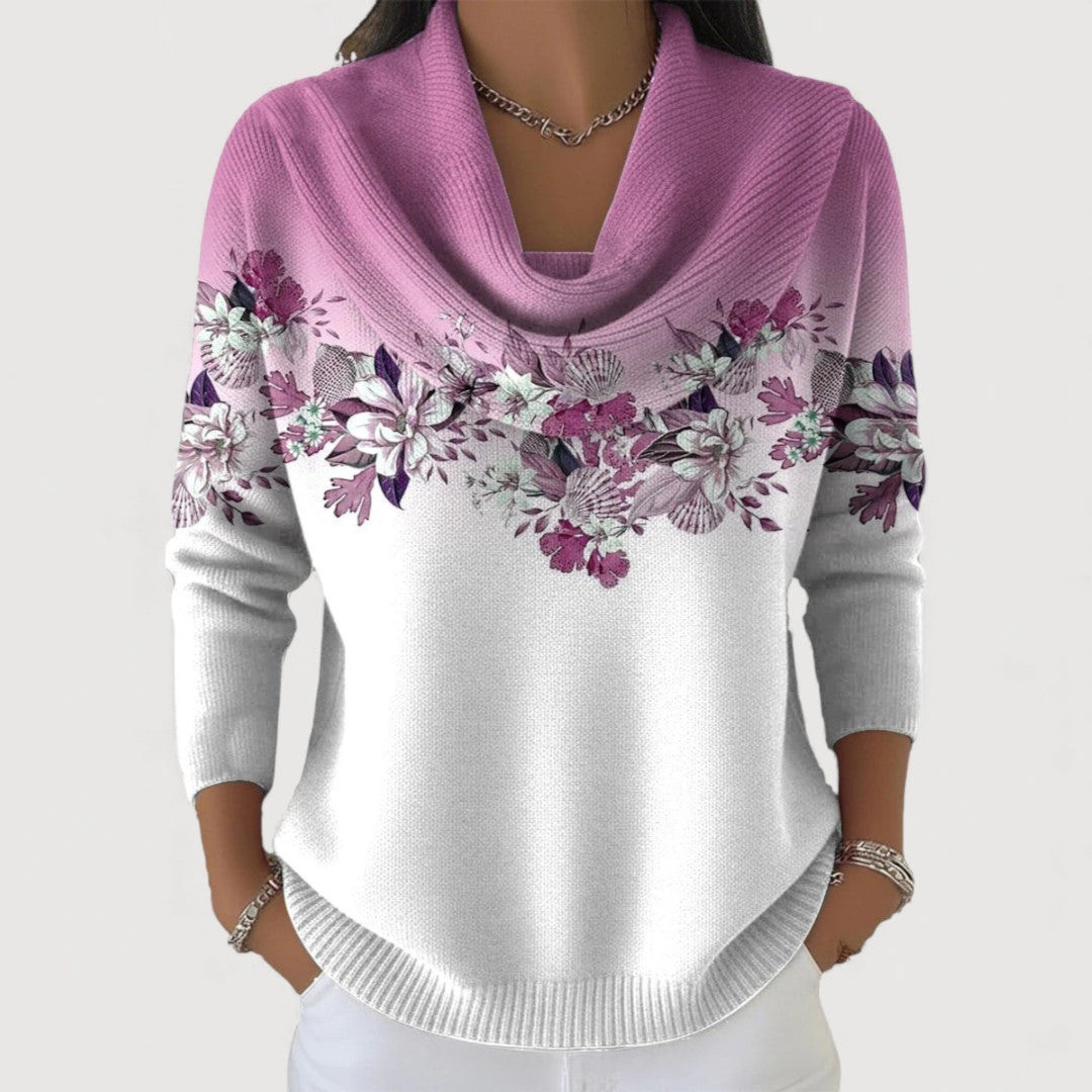 Lucas & Léa Paris| Pull floral à col souple