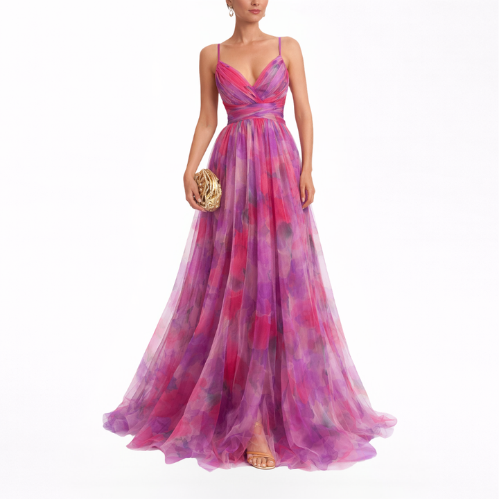 Giselle | Maxi-robe Envoûtante avec Imprimé Floral