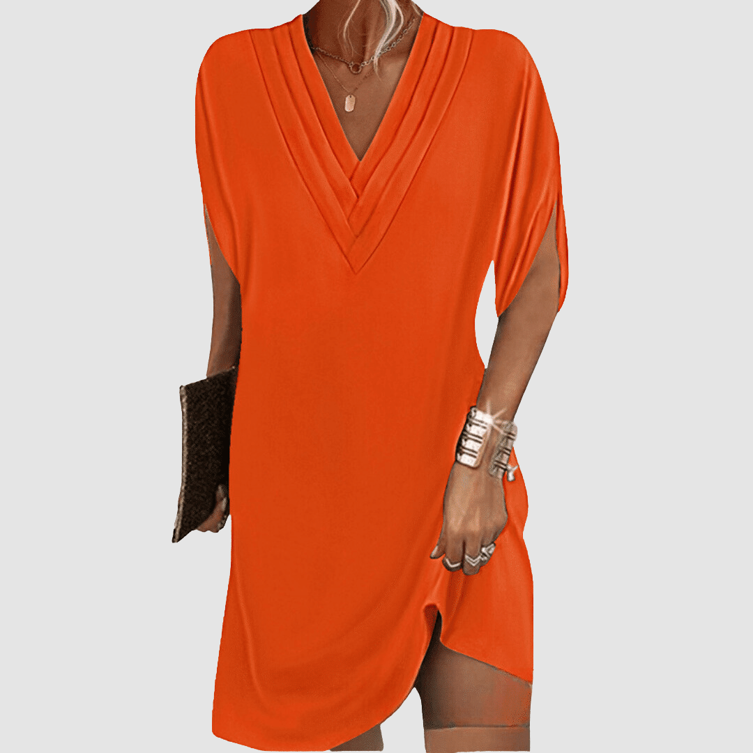 Alysa | Robe Élégante à Manches Mi-Longues