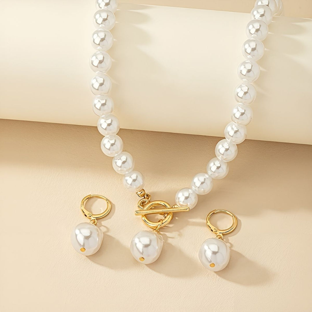 Lucas & Lèa Paris | Ensemble Collier et Boucles d'oreilles en Perles