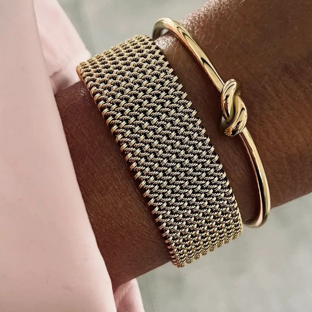Lucas & Lèa Paris | Bracelet en Acier Plaqué Or